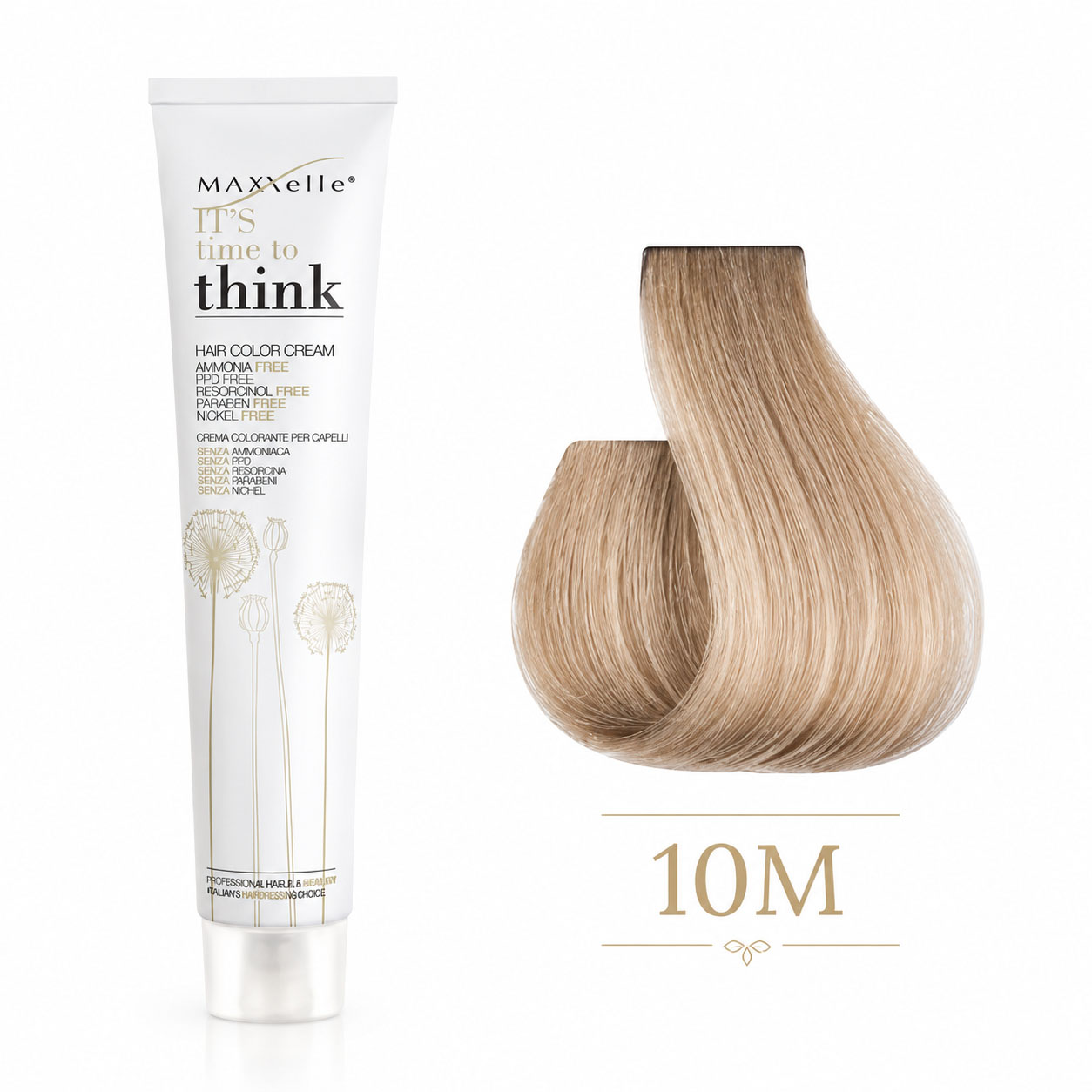 צבע לשיער ללא PPD בלונד פלטין 10M מאט THINK MAXXelle
