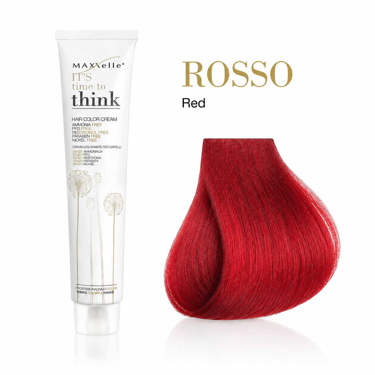 צבע לשיער ללא PPD לחיזוק גוון אדום / נחושתי ROSSO